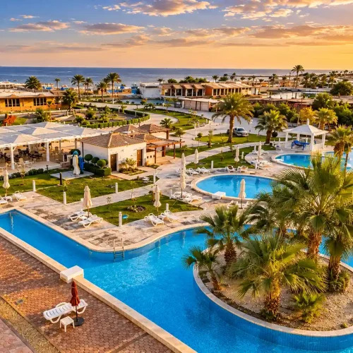 Golden Hour Seaside Resort Escape