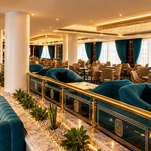 Golden Teal Luxury Hotel Lounge