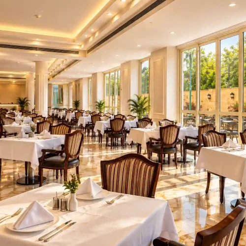 Luxurious Sunlit Dining Hall