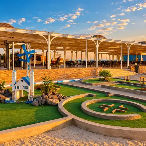 Sunset Mini-Golf by the Sea